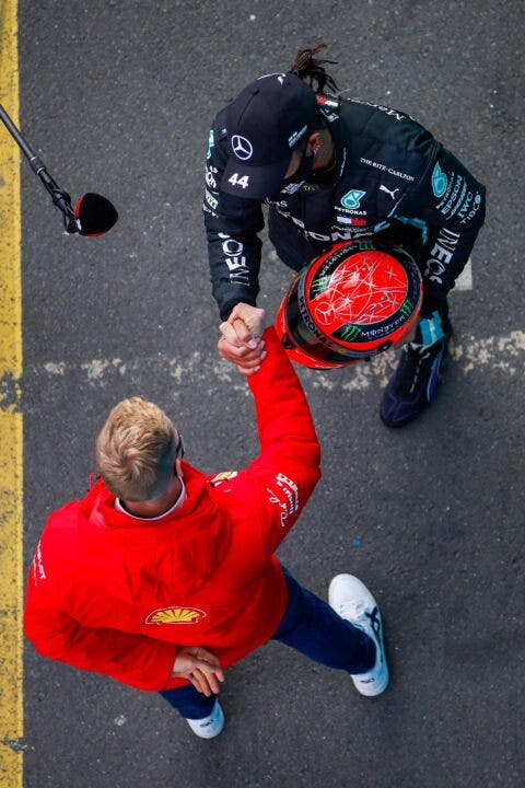 Mick Schumacher e Lewis Hamilton