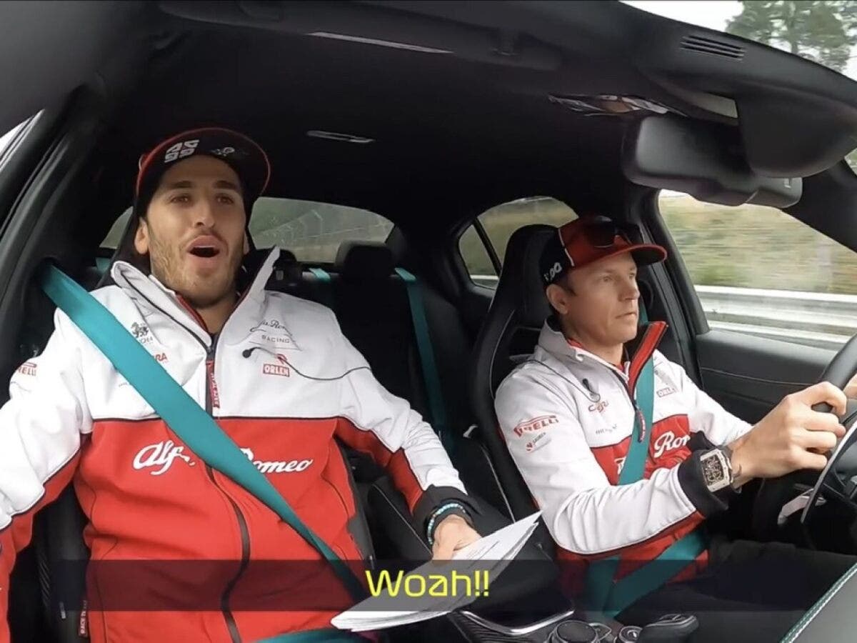 Giovinazzi e Raikkonen