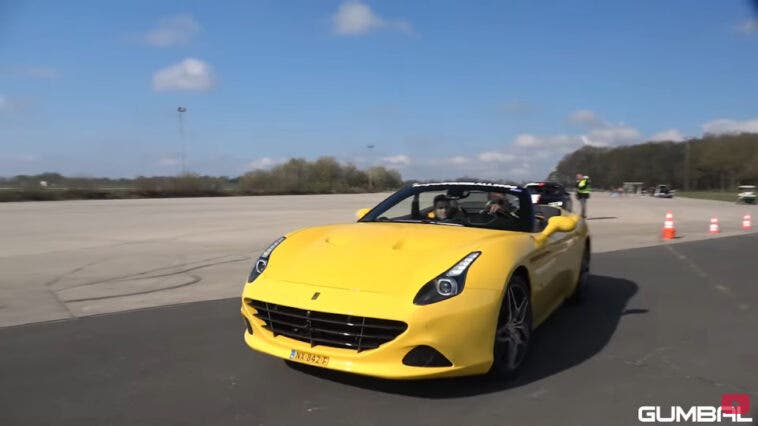 Ferrari California T drag race