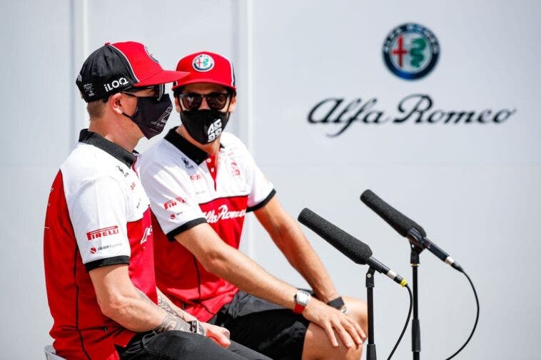 Giovinazzi e Raikkonen