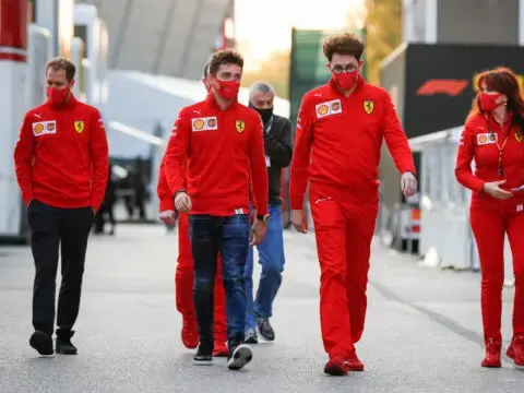 Vettel Leclerc Binotto