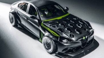 Alfa Romeo Giulia carbonio render