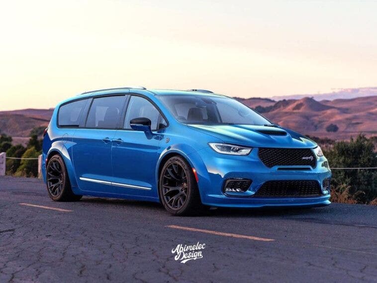 Chrysler Pacifica SRT Hellcat render