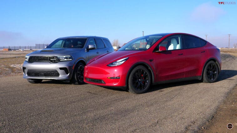 Dodge Durango SRT Hellcat vs Tesla Model Y Performance