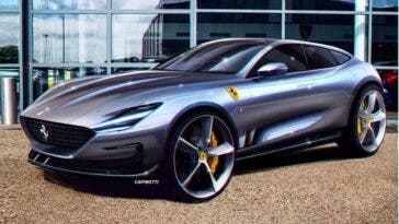 Ferrari Purosangue shooting brake render