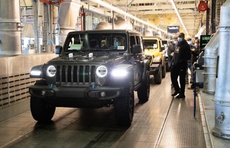 Jeep Wrangler 4xe produzione Toledo