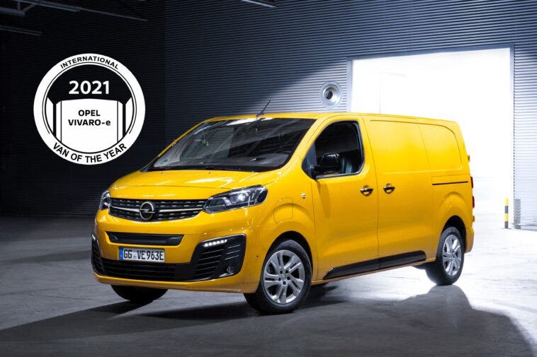 Nuovo Opel Vivaro-e International Van of the Year 2021