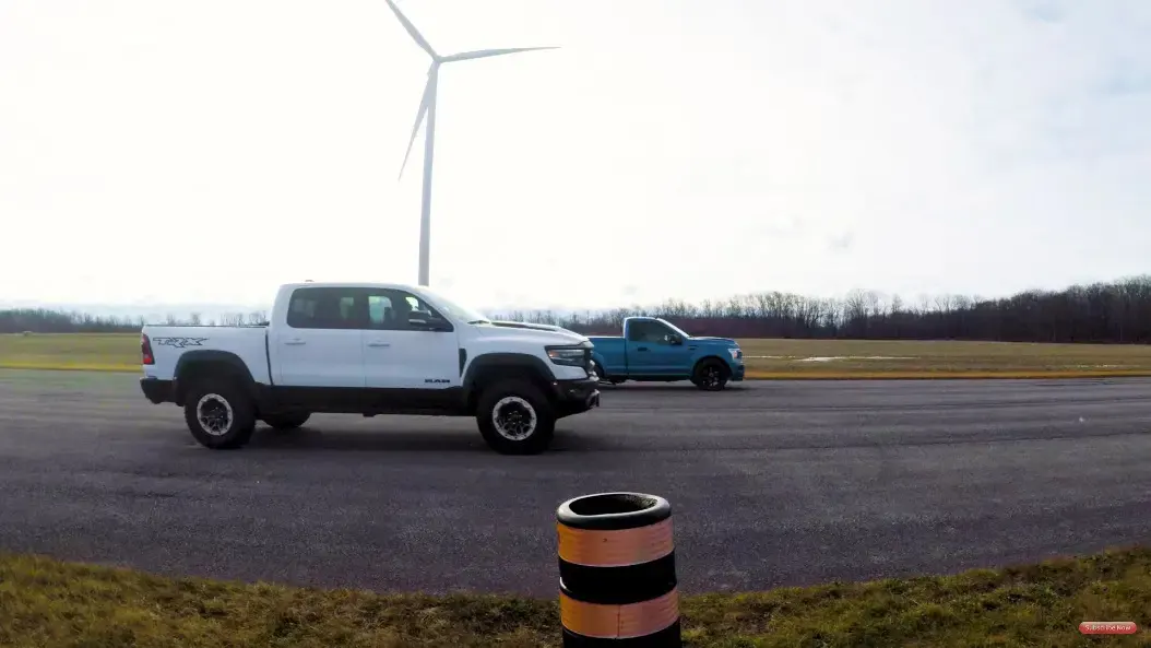 Ram 1500 TRX vs F-150 Super Snake Sport drag race
