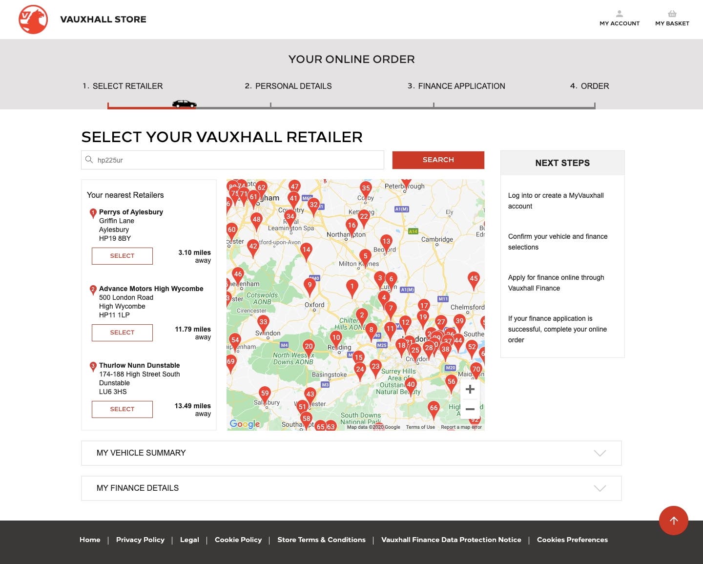 Vauxhall Online Store Regno Unito