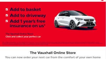 Vauxhall Online Store Regno Unito
