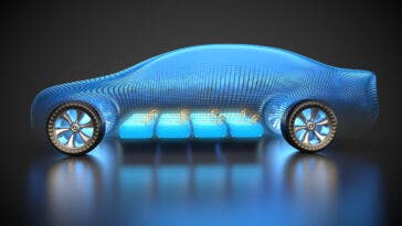 auto elettrica batteria