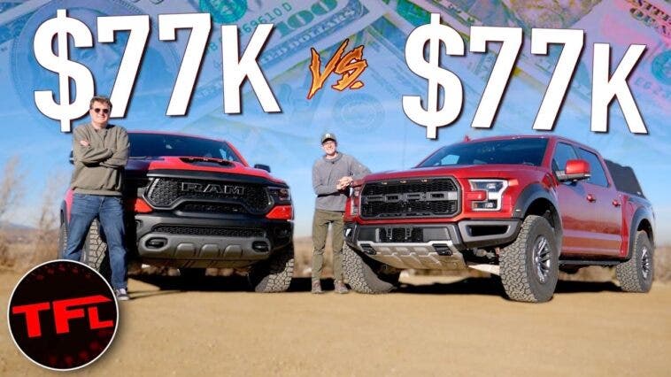 Ram 1500 TRX vs Ford F-150 Raptor TFL