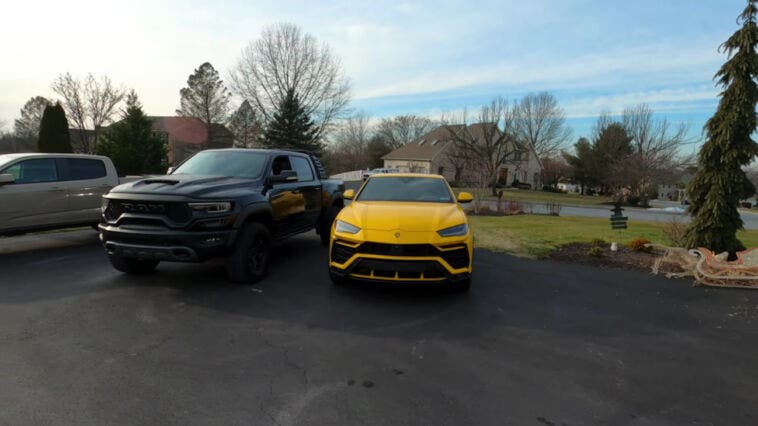 Ram 1500 TRX vs Lamborghini Urus drag race