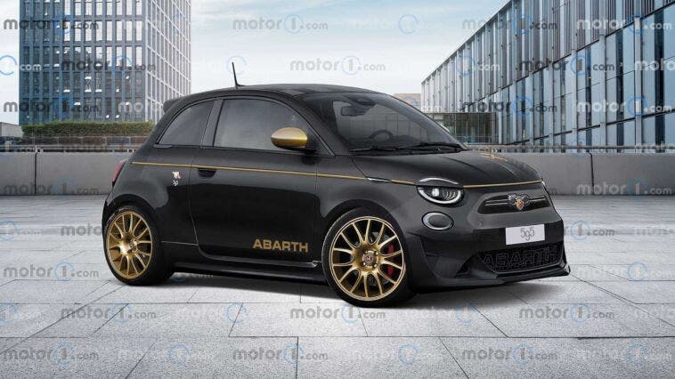 Nuova 500 Elettrica Abarth Render