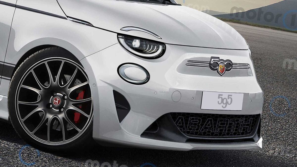 Nuova 500 Elettrica Abarth Render