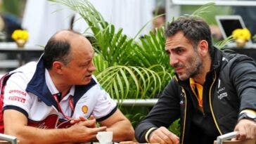 Cyril Abiteboul con Frederic Vasseur