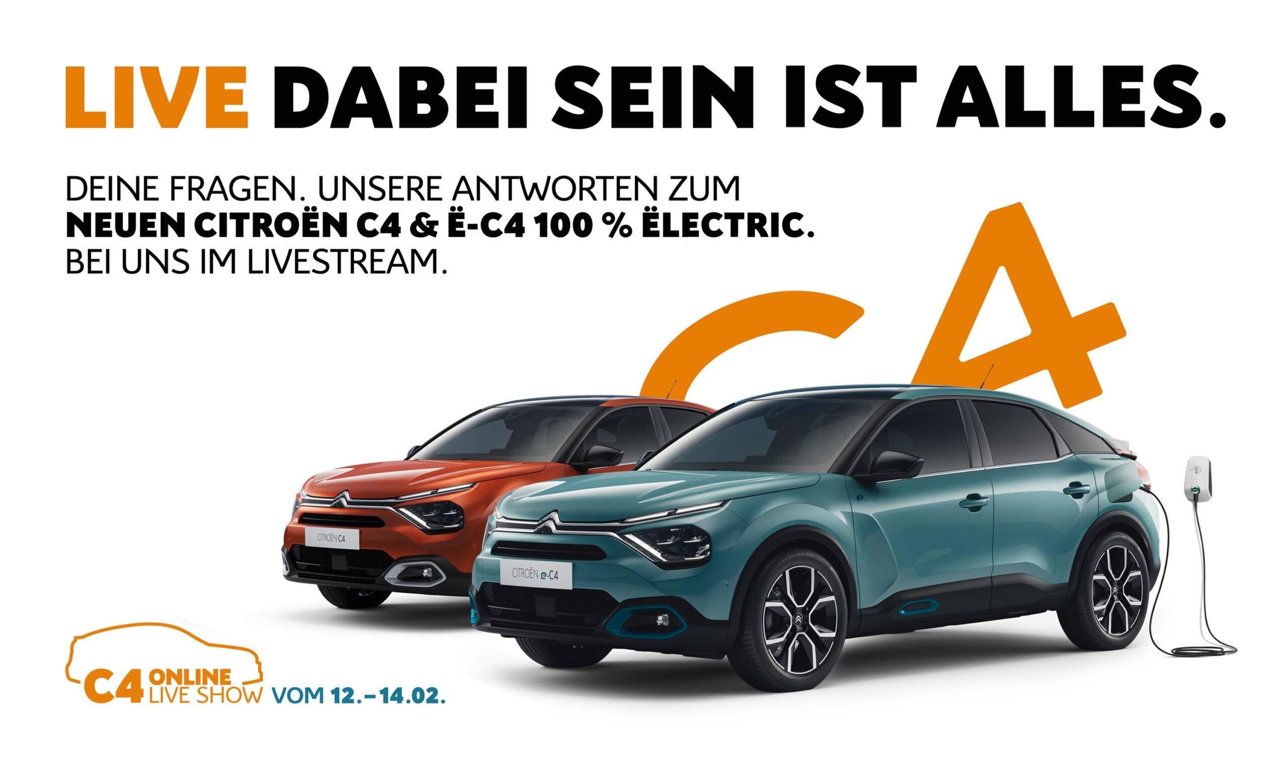 Citroën C4 ed e-C4 diretta streaming Germania