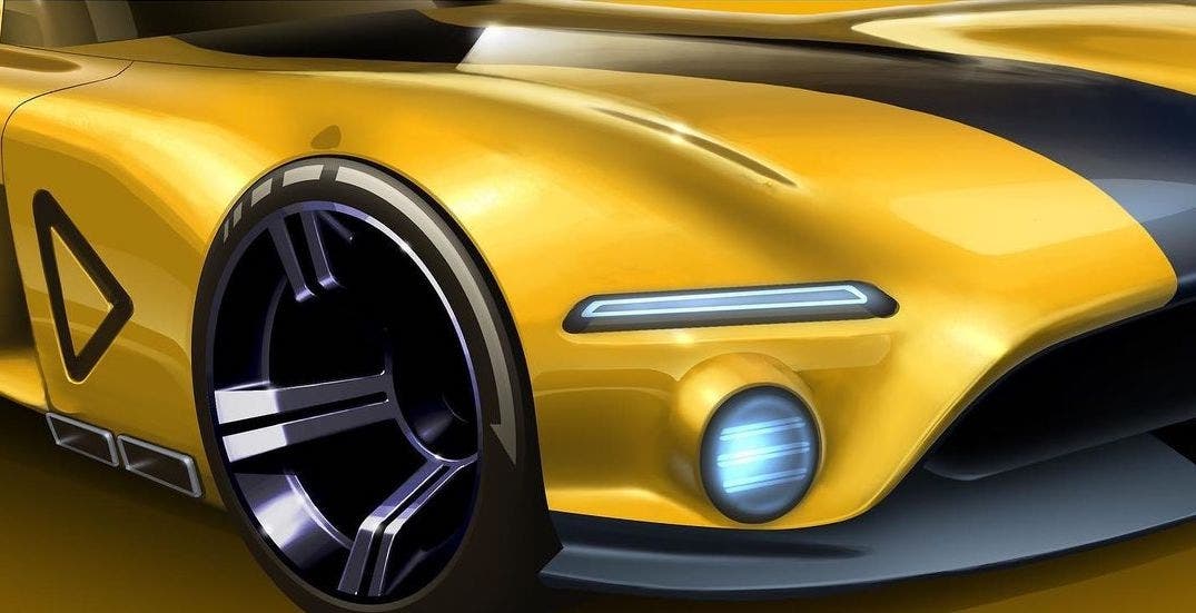 Dodge Viper elettrificata render