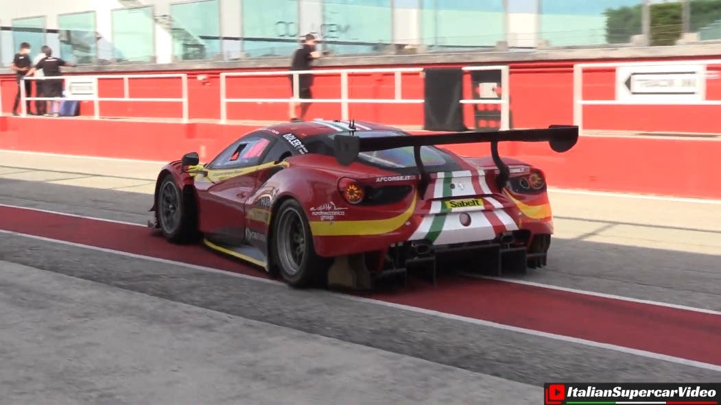 Ferrari 488 GT3 Evo circuito Misano