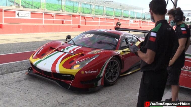 Ferrari 488 GT3 Evo circuito Misano