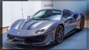Ferrari 488 Pista Spider Blu Elder Tailor Made