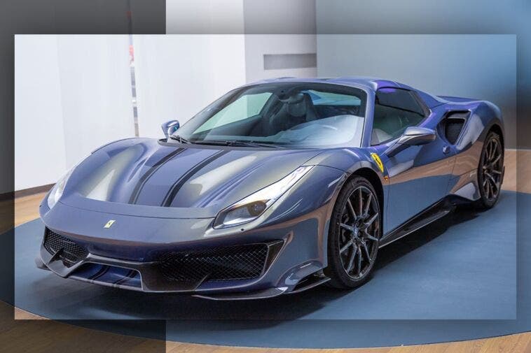 Ferrari 488 Pista Spider Blu Elder Tailor Made