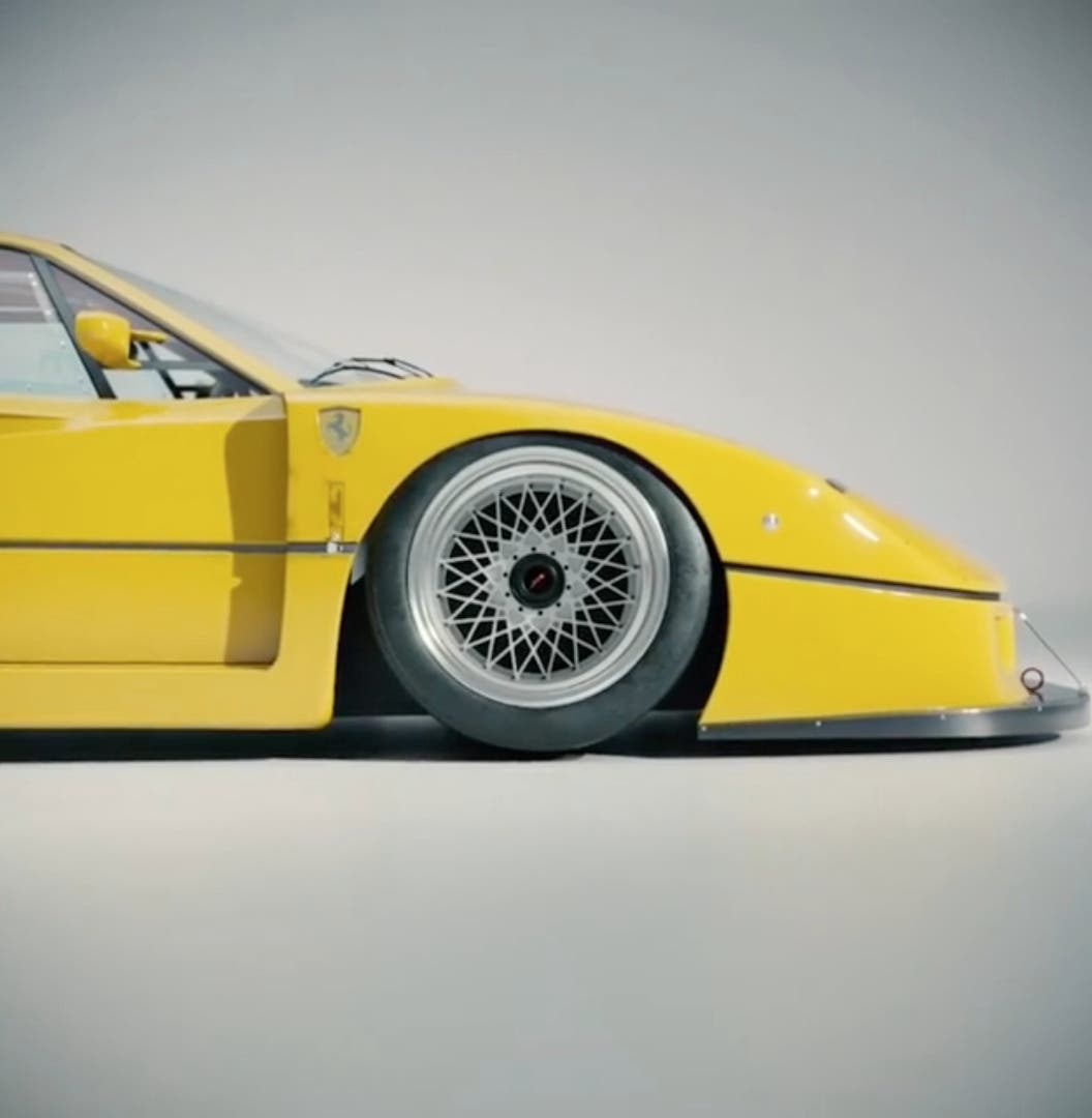 Ferrari F40 LM sospensioni pneumatiche