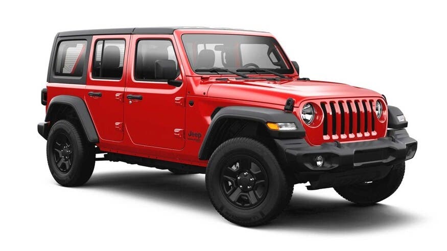 Jeep Wrangler 2021 pelette colori