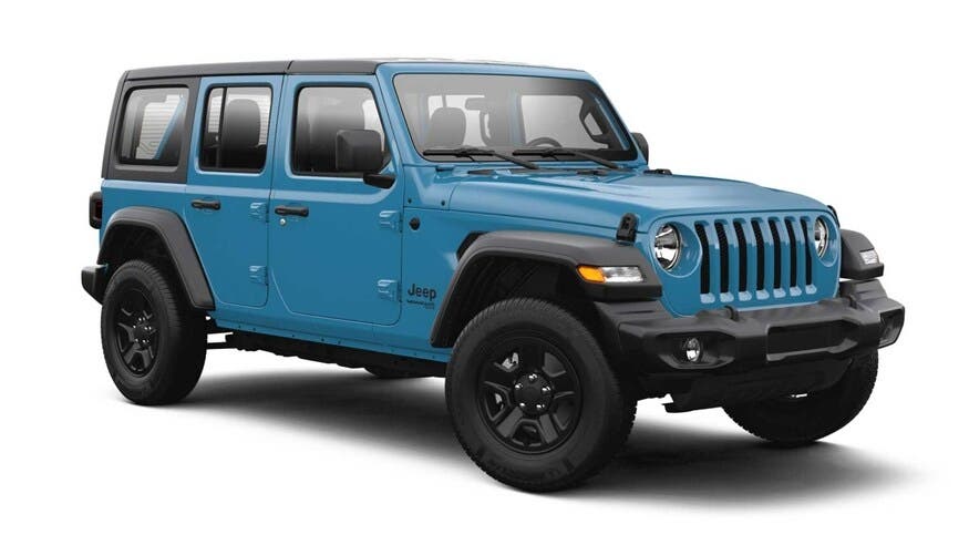 Jeep Wrangler 2021 pelette colori