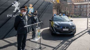 Peugeot e-208 Guardia di Finanza