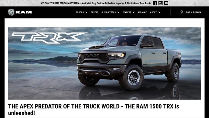 Ram 1500 TRX Australia
