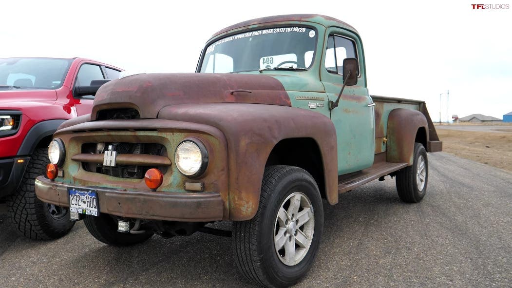 Ram 1500 TRX vs International Harvester drag race