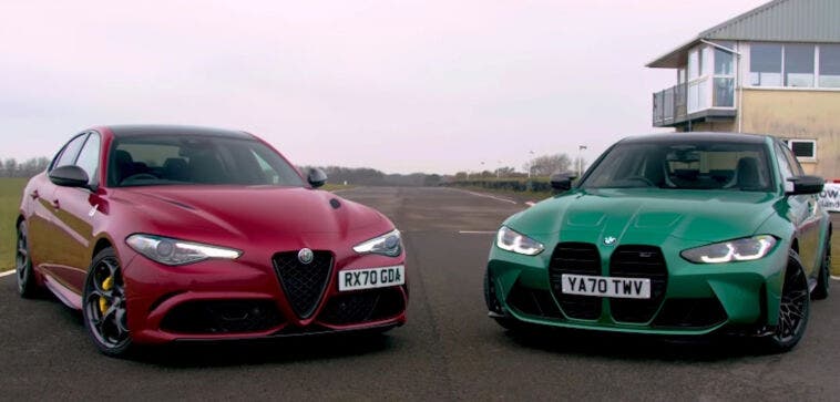 Alfa Romeo Giulia Quadrifoglio vs BMW M3 Competition altro confronto