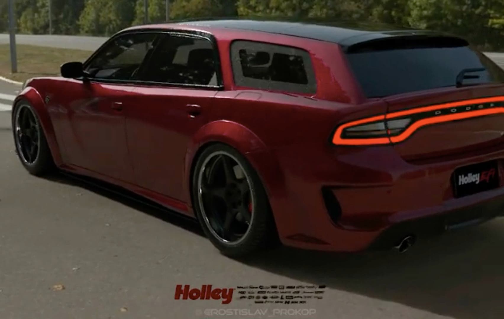 Dodge Magnum Hellcat render