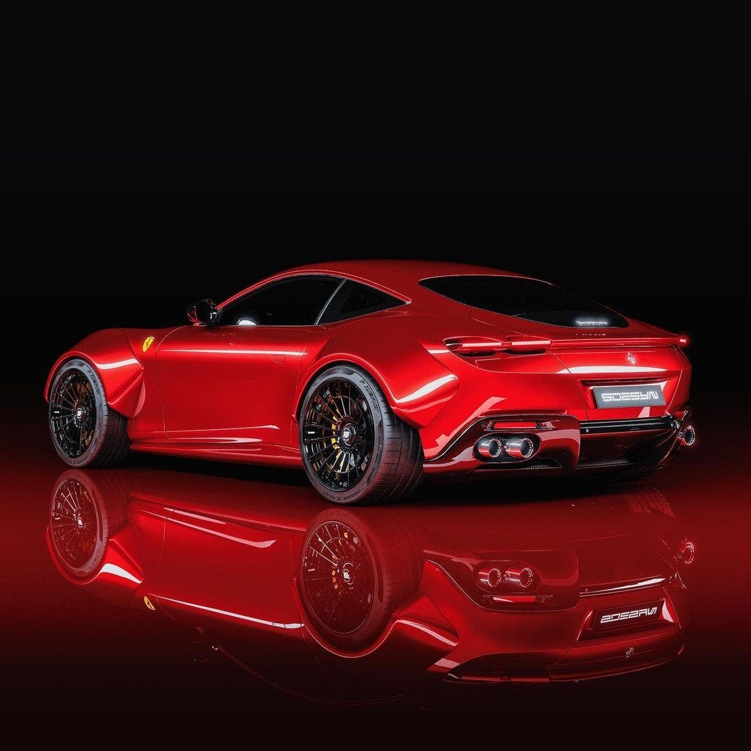 Ferrari Roma widebody render