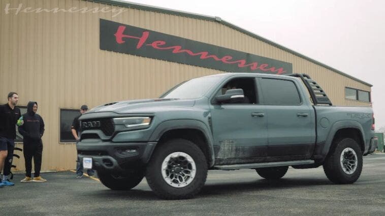 Ram 1500 TRX Hennessey banco di prova