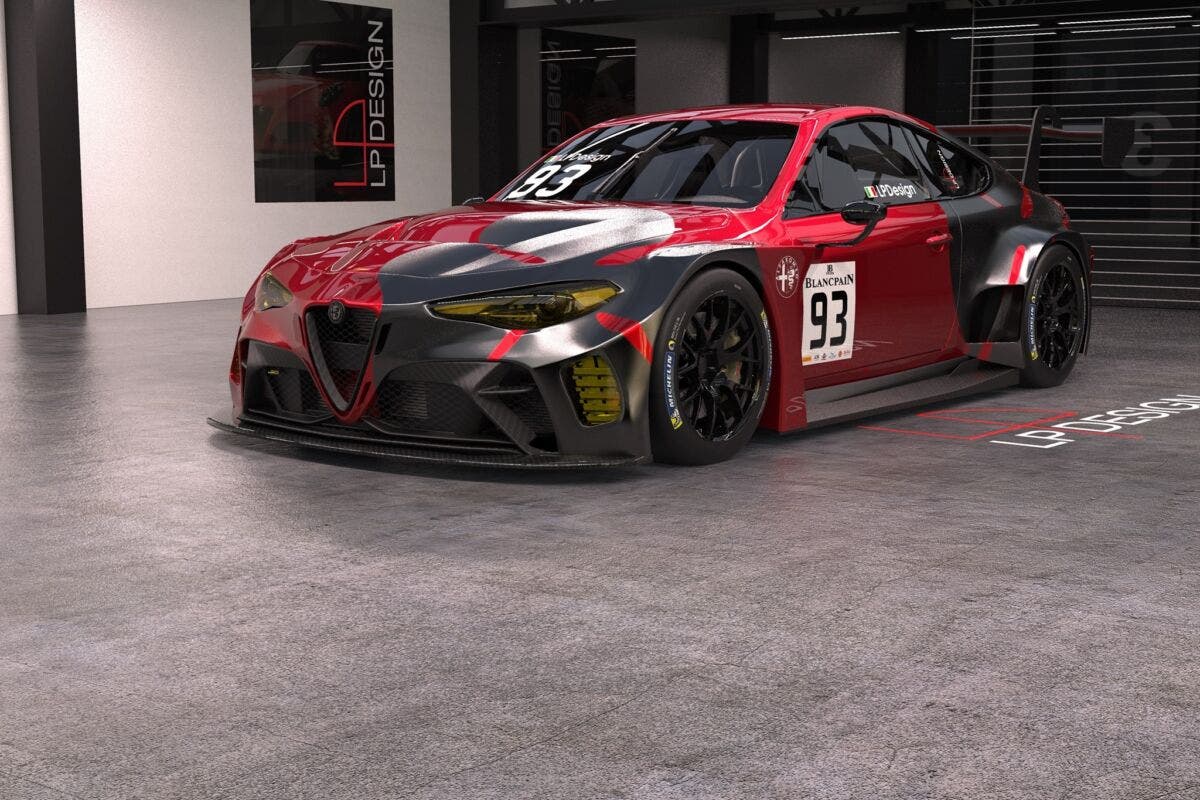 Alfa Romeo Giulia GTAm GT3 render