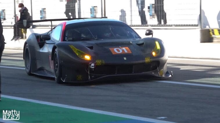 Ferrari 488 GTE circuito Monza