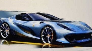 Ferrari 812 Versione Speciale cabrio bozzetti