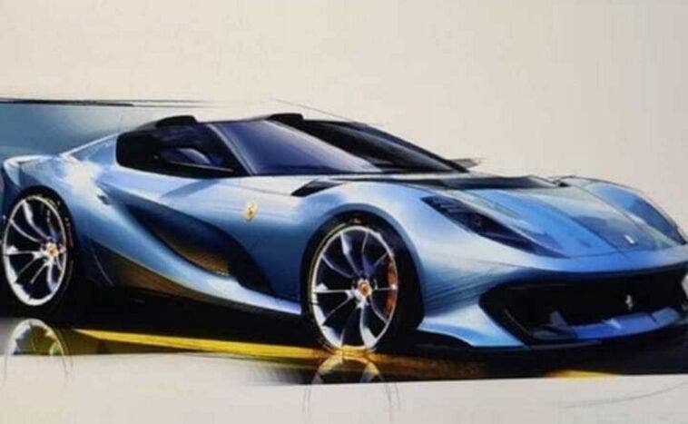 Ferrari 812 Versione Speciale cabrio bozzetti