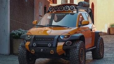 Fiat 500 fuoristrada render