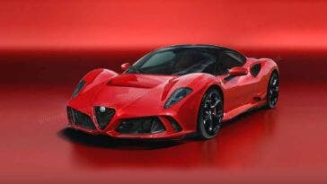 Alfa Romeo 8C 2021 Render Rosso