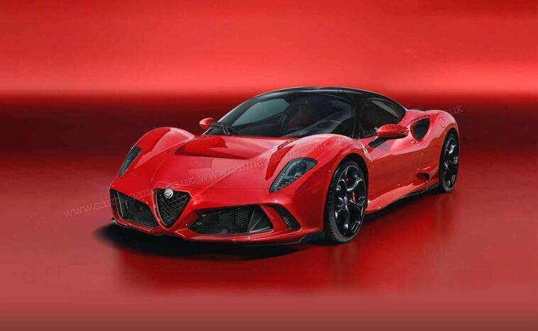 Alfa Romeo 8C 2021 Render Rosso