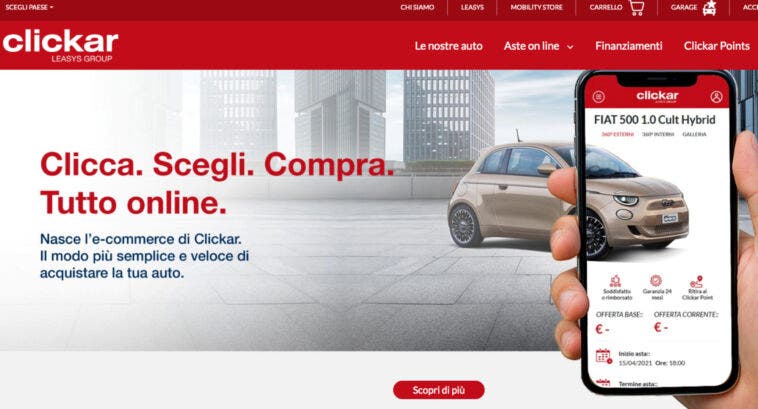 Comprare un'auto usata online