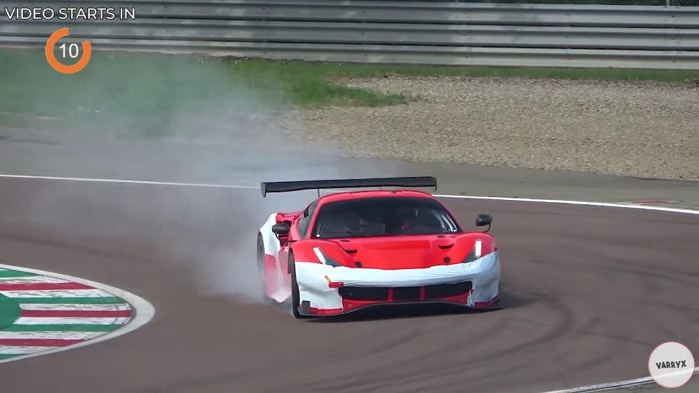 Ferrari 488 GTE prototipo Fiorano