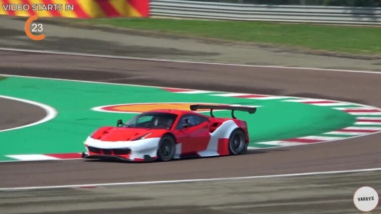 Ferrari 488 GTE prototipo Fiorano