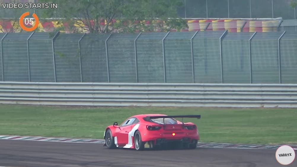 Ferrari 488 GTE prototipo Fiorano