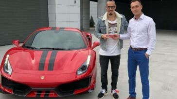 Ferrari 488 Pista Marek Hamsik