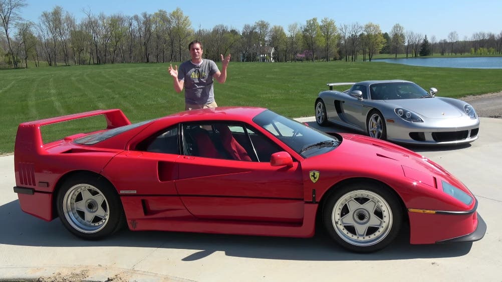 Ferrari F40 vs Porsche Carrera GT Doug DeMuro