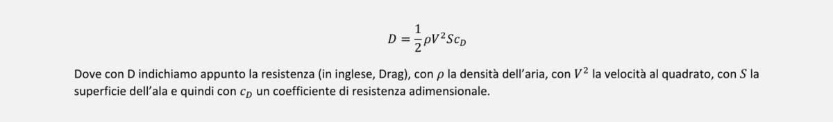 Equazione della Resistenza Aerodinamica